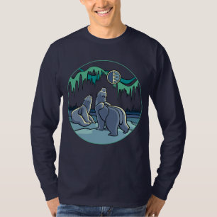Polar Bear Art Shirt Polar Bear Long Sleeve Shirt
