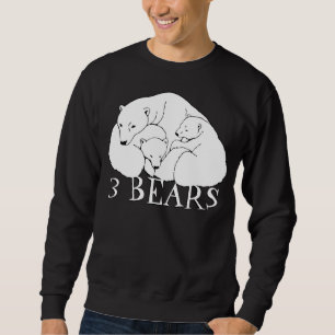 Polar Bear Art Sweatshirts Bear Cubs Unisex Shirts