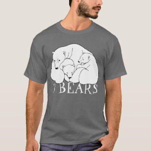 Polar Bear Art T-shirt Bear Cubs Unisex T-shirt