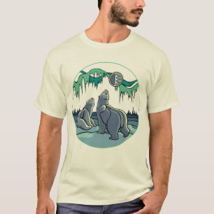Polar Bear Art T-shirt First Nations Art T-shirts