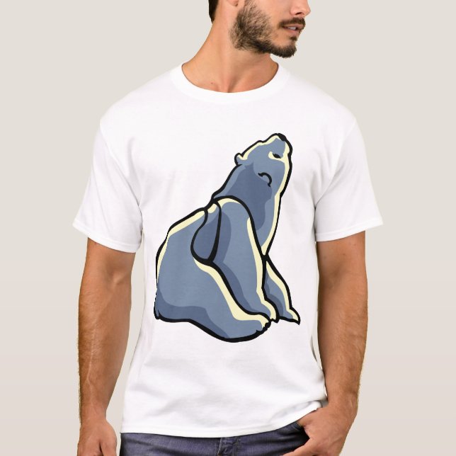 Polar Bear Art T-shirt Unisex Polar Bear Shirt (Front)