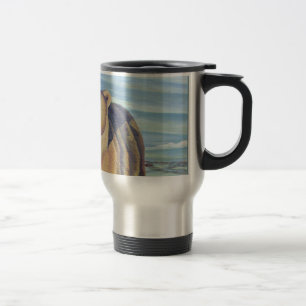 Polar Bear Art Travel Mug Wildlife Art Bear Cup