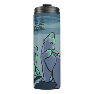 Polar Bear Art Tumbler Mug Bear Drinkware & Gifts