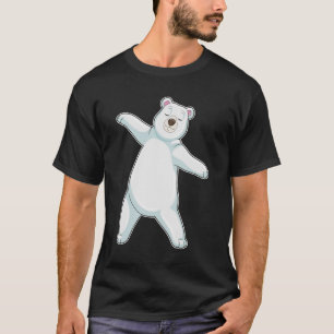 Polar bear at Yoga Fitness in Standing T-Shirt