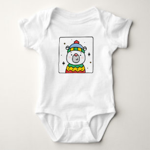 Polar bear baby bodysuit