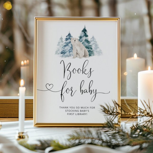 Polar bear baby shower Books for baby Poster (Creator Uploaded)