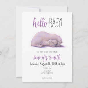 Polar Bear Baby Shower Invitation