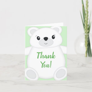 Polar Bear Baby Shower Thank You Card