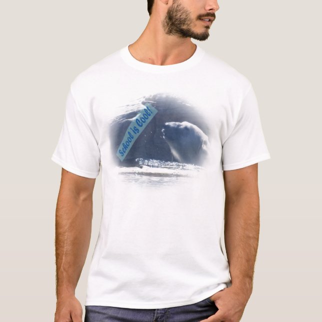 Polar Bear Back to School T-shirt 2 (Front)
