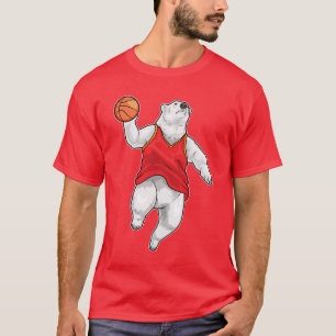 Polar bear Basketball player Basketball Sports T-Shirt