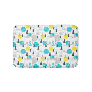 Polar bear bath mat