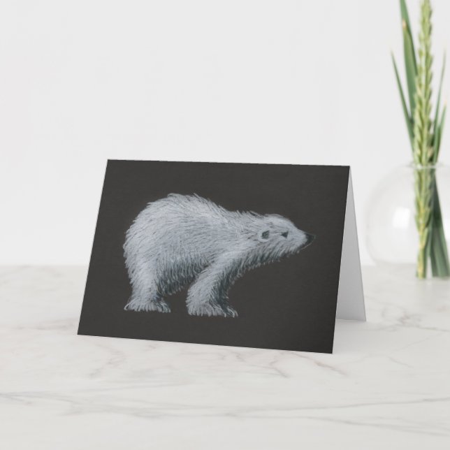Polar Bear Birthday Card (Large Print) (Front)