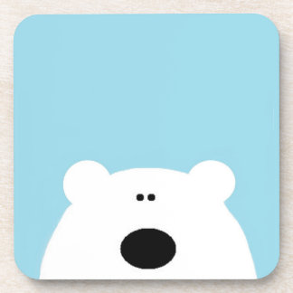 Polar Bear Blue Coaster