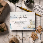 Polar Bear Book for Baby Shower Game  Enclosure Card<br><div class="desc">Polar Bear Book for Baby Shower Game Enclosure Card. Matching items are available. Thank you!</div>