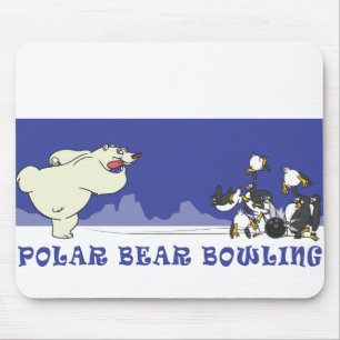 POLAR BEAR BOWLING MOUSE MAT