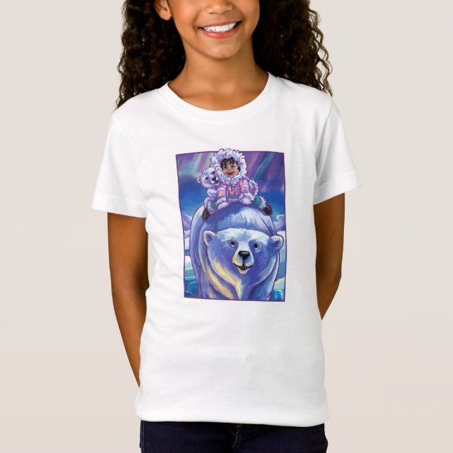 Polar Bear Bus Art T-Shirt (Front)