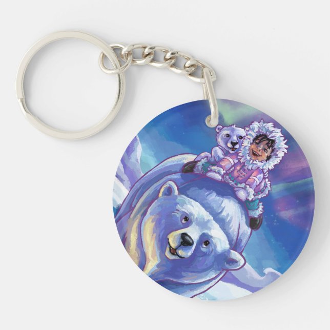 Polar Bear Bus Key Ring (Front)