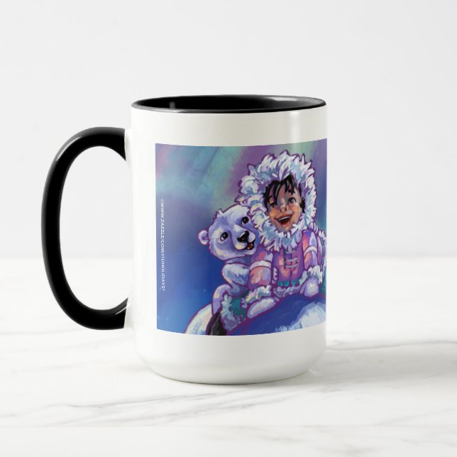 Polar Bear Bus Mug (Left)