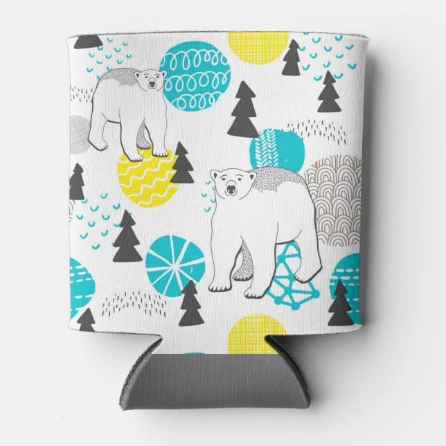 Polar bear can cooler (Front)