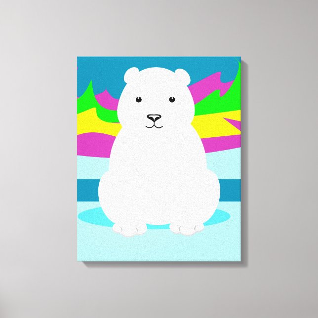 Polar Bear Canvas Print (Front)