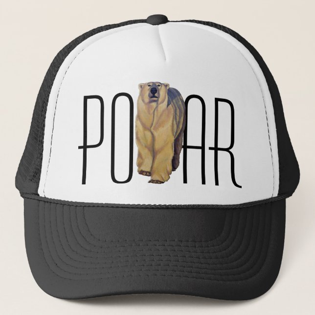 Polar Bear Caps & Hats Wildlife Art Hat (Front)