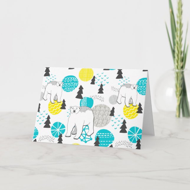 Polar bear card (Front)