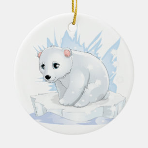 Polar Bear Ceramic Ornament
