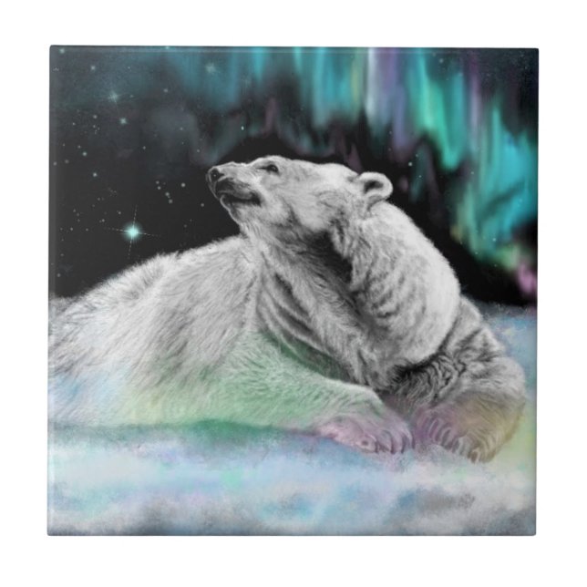 Polar Bear Ceramic Tile (Front)