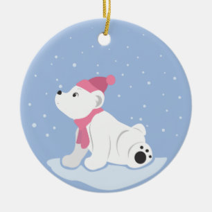 Polar Bear Ceramic Tree Decoration