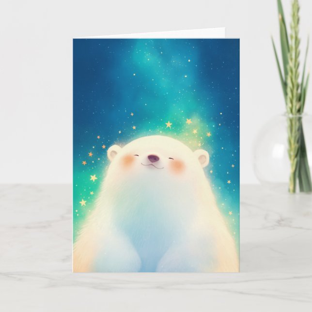 Polar Bear Chilling Charm Card (Front)