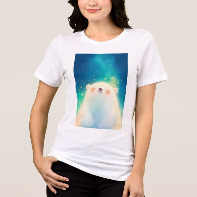 Polar Bear Chilling Charm Tri-Blend Shirt (Front)