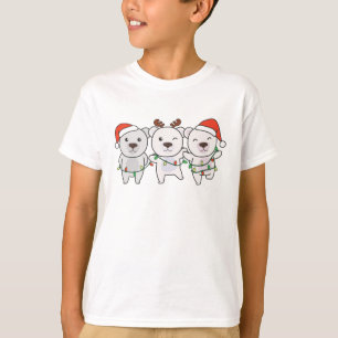Polar Bear Christmas Animals Cute Polar Bear T-Shirt