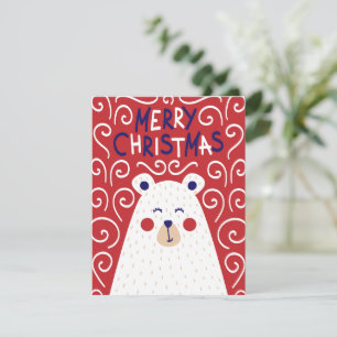 Polar Bear Christmas Card