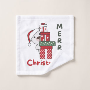 Polar Bear Christmas Gift Winter Animals Polar Wash Cloth