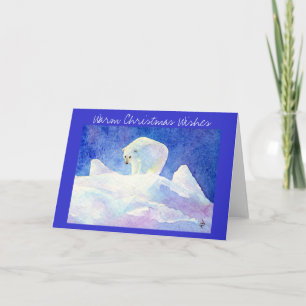 Polar Bear Christmas greeting card