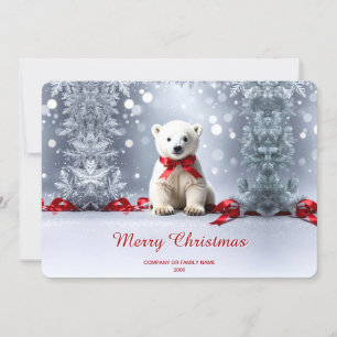 Polar Bear Christmas Holiday Card