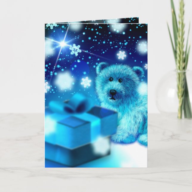 Polar bear Christmas Holiday Card (Front)