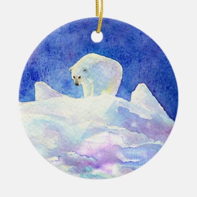 Polar Bear Christmas ornament (Front)
