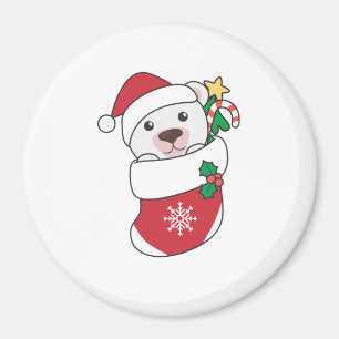 Polar Bear Christmas Snow Winter Animals Polar Magnet