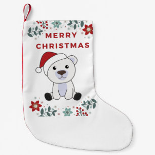 Polar Bear Christmas Snow Winter Animals Polar Small Christmas Stocking