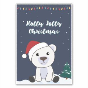 Polar Bear Christmas Snow Winter Animals Polar Sti