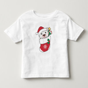 Polar Bear Christmas Snow Winter Animals Polar Toddler T-Shirt