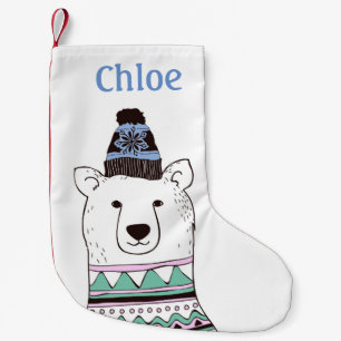 Polar Bear Christmas Stocking