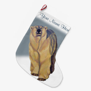 Polar Bear Christmas Stocking Custom Bear Stocking