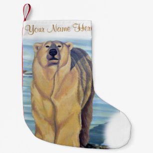 Polar Bear Christmas Stocking Custom Bear Stocking