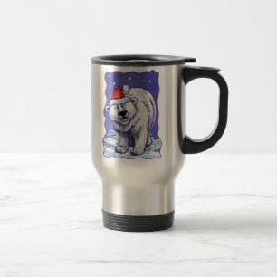 Polar Bear Christmas Travel Mug