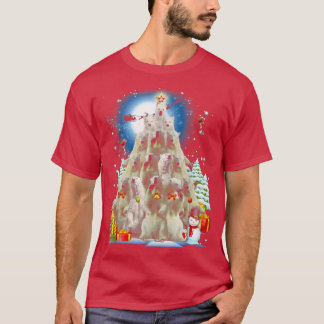 Polar Bear Christmas Tree Decoration Xmas Snow  T-Shirt