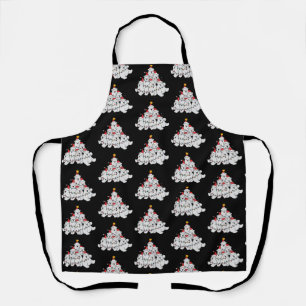 Polar Bear Christmas Tree Funny Animal Bears Apron
