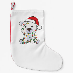 Polar Bear Christmas Winter Animals Polar Bears Small Christmas Stocking