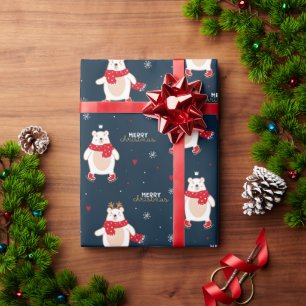 Polar Bear Christmas Wrapping Paper